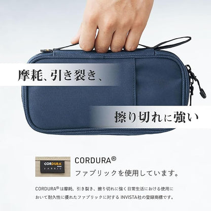 LIHIT LAB Gadget Pouch, 3.8 x 2.8 x 8.5, Black (A7764-24)