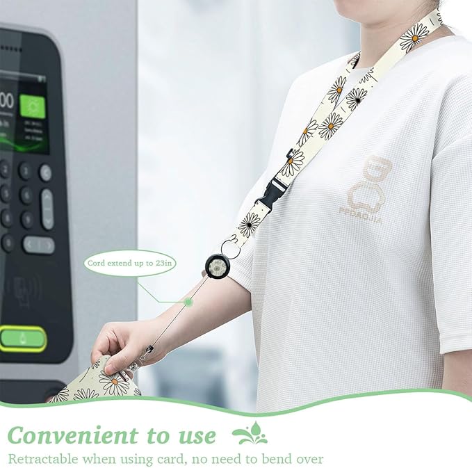 Cartoon Mouse Lanyards Badge Holder, Adjustable Lanyard with Retractable Badge Reel,Inspirational ID Badge Holder for Teachers, Nurses, Students, Office Staff & Everyday Essentials