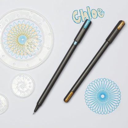 Pentonic Glitter Gel Pens, 10 Count, 10 Assorted Colors, 1.0 mm Medium Point, Smooth Writing For Journaling, Notetaking & Art Projects (1002365)