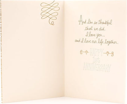 Hallmark 1st Anniversary Card (Chance on What Could Be)