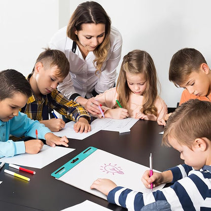 SHARBDA Sticky Easel Pads,Letter-Size,8.5 x 11 inches,Small Chart Paper, 30 Sheets/Pad, 4 Pads, Portable Blank Sheet with Sticky for Classrooms, Drawing, Writing