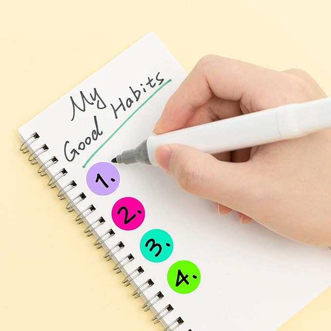 PARLAIM 0.75" Round Color Coding Circle Dot Labels in Roll, 1000 Stickers per Dispenser Box, 3/4 inch Diameter for Office and Business, Aqua