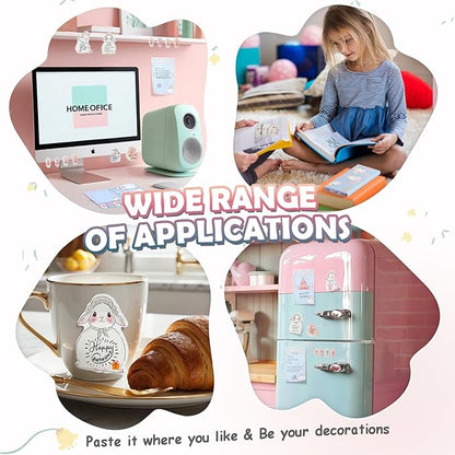 Hommie Sticky Notes Set, Divider Cute Sticky Notes Planner Sticky Note Dividers Tabs with Color Coding for School Supplies, Office Supplies, Book Notes,Bible Sticky Notes