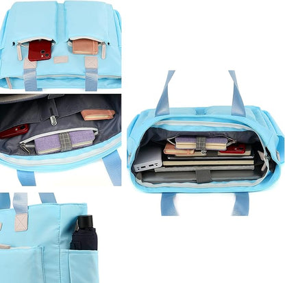 canvaslife Laptop Briefcase, Practical Waterproof Versatile Laptop Shoulder Messenger Bag (15 "-15.6" A-4)