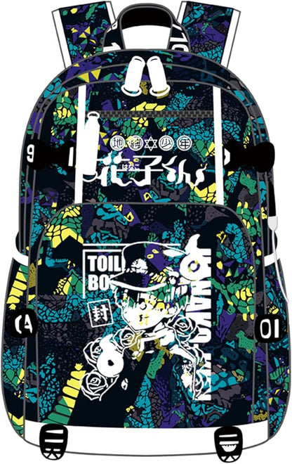 ISaikoy Anime Toilet Bound Hanako kun Backpack Satchel Bookbag Daypack School Bag Laptop Shoulder Bag Style1