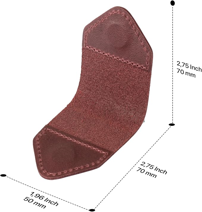 Londo Genuine Leather Handmade Bookmark (Set of 2) (Magnetic, Damson)