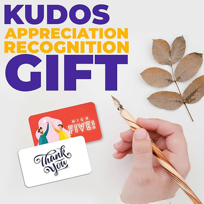 70 Kudos Cards - Thank You Appreciation & Recognition Blank Back Postcard – School Lunch Box Kids Notes – Business Employee Motivational Affirmation Bulk Gift – Teacher Reward Inspirational