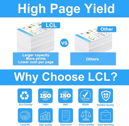 LCL PFI-107 Black 130-ml Ink Cartridge Replacement for Canon PFI-107 PFI-107BK PFI107BK for Canon ImagePROGRAF iPF670 iPF680 iPF685 iPF770 iPF780 iPF785 Printers (1-Pack)