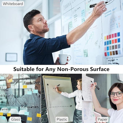 SFAIH Fine Tip Dry Erase Markers - 24 Pack Green Whiteboard Erasable Markers Bulk for Kids Adults, Ideal for Classroom School Office Home Use on White Board, Non-Toxic Easy Clean