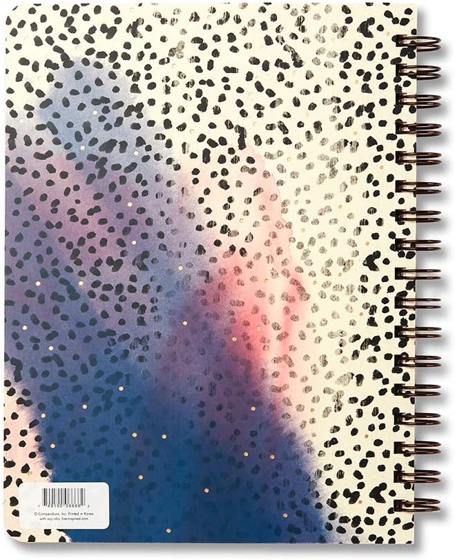 Compendium Spiral Notebook - Good Things Start Here — A Designer Spiral Notebook with 192 Lined Pages, College Ruled, 7.25”W x 9.25”H