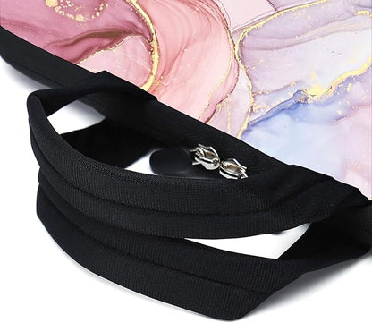 11.6" 12.2 inches Laptop Sleeve Chromebook Case Ultrabook Case Notebook Sleeve Tablet Case Neoprene Handle Sleeve for Men Women, Two Pockets Fit Apple MacBook Air Samsung Acer HP(Pink Marble)
