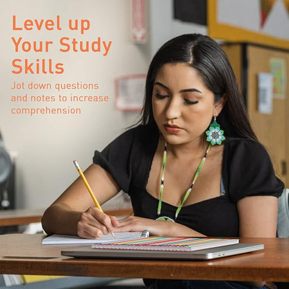 Sweetzer & Orange S&O Cute Spiral Notebooks - College Ruled Spiral Notebook with Pockets - Hardcover Notebook for Women - Cute Notebooks for School & Journal - 80 Double-Sided Pages, 6.25" x 8.25”