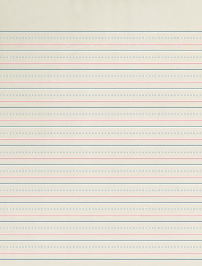 School Smart Zaner-Bloser Paper, 1/2 Inch Ruled, 8 x 10-1/2 Inches, 500 Sheets White