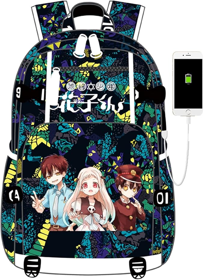 ISaikoy Anime Toilet Bound Hanako kun Backpack Satchel Bookbag Daypack School Bag Laptop Shoulder Bag Style5