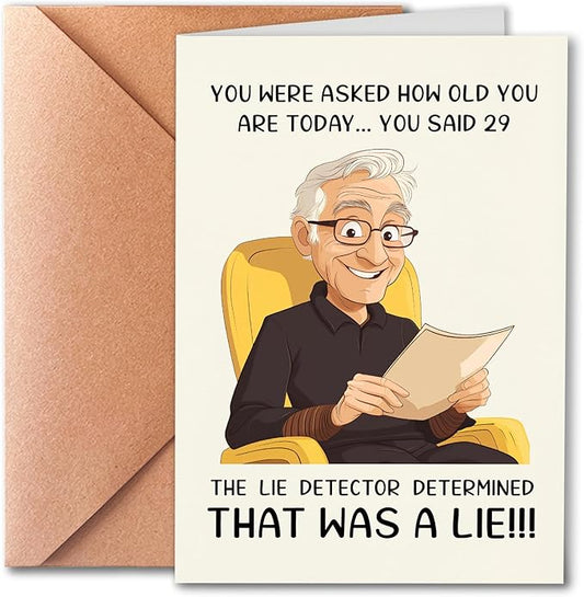 Funny Birthday Card For Men, Rude Card For Friend, Birthday Gifts For Husband, Men, Boyfriend, Him, Funny Gift, Dad Birthday Card, Grandfather Birthday Card