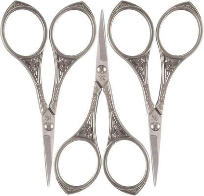 JubileeYarn Sun Motif Embroidery Craft Scissors - Bronze - 3 Scissors