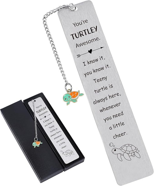 Metal Bookmark Turtle Gifts - Best Turtle Gifts for Turtle Lovers Sea Turtle Gifts for Women Cute Turtle Lovers Gift Ideas Birthday Thanksgiving Christmas Sea Turtle Gifts for Book Lovers