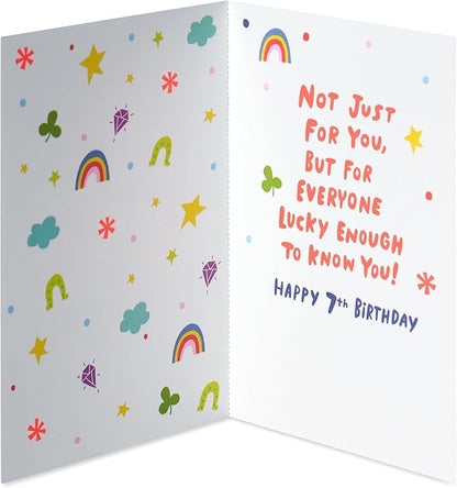 American Greetings 7th Birthday Card (Lucky to Know You)