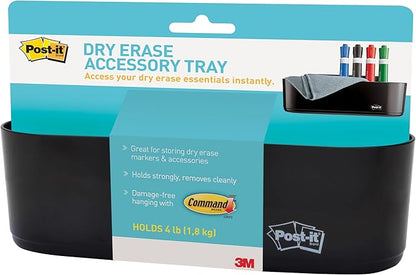 Post-it Dry Erase Accessory Tray, Black (DEFTRAY)