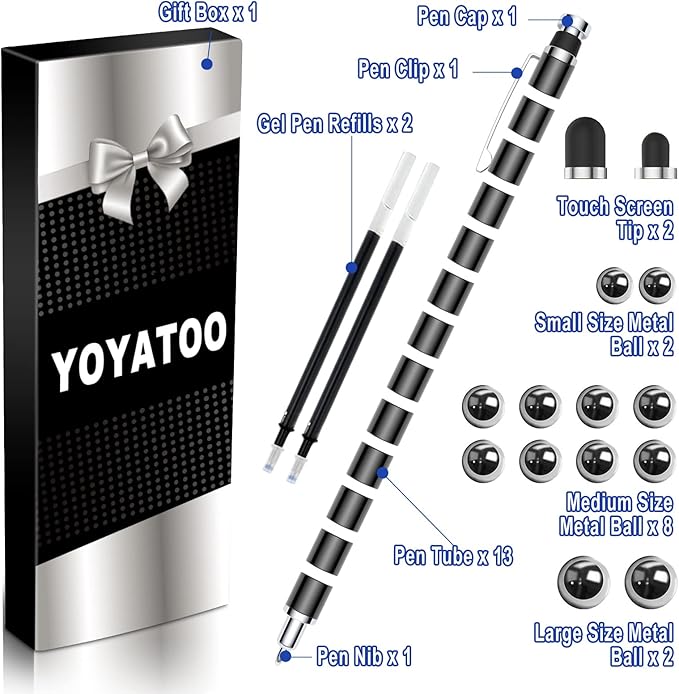 Funny Fidget Gel Pens - Unique Birthday & Father's Day Gifts for Men, Cool Stocking Stuffers for Teen Boys, Easter & Valentine's Day Gifts