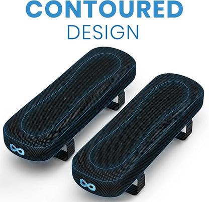 Office Chair Arm Pads - Soft & Comfortable Arm Rest Cover Elbow & Forearm Support - Memory Foam Arm Rest for Desk Chair & Gaming Chair Armrest Pads