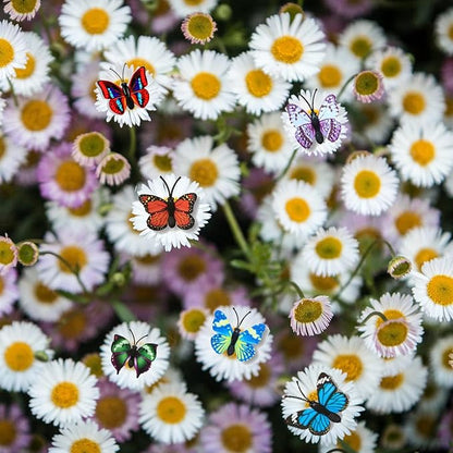 GOUWEIBA 40 Packs Decorative Thumb Tacks - Cute Push Pins Colorful Pushpins for Photo Wall Cork Board Bulletin Board Home Office Decor Cubicle Decorations (Butterfly)