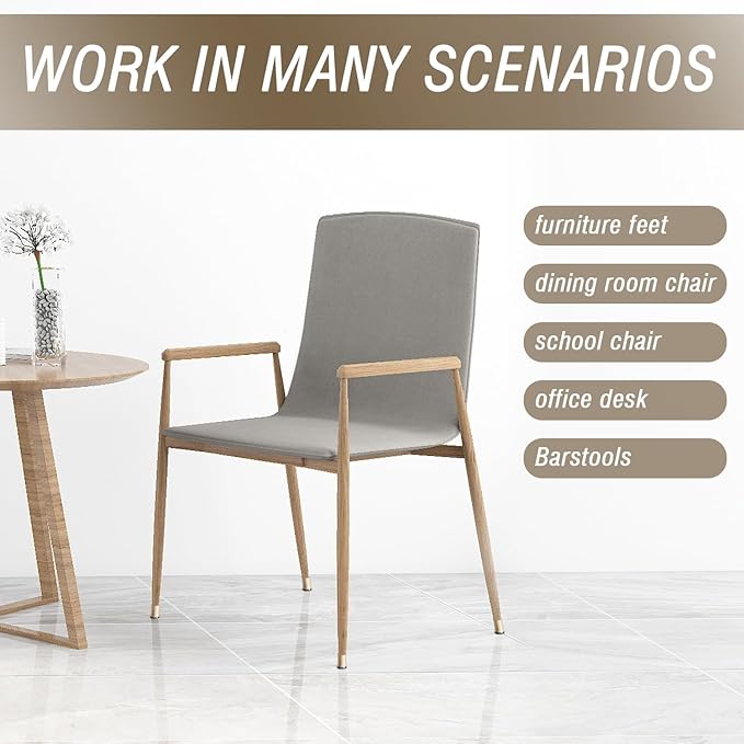 BUMACO Chair Leg Floor Protectors Chair Leg Protectors for Hardwood Floors Silicone Pads Covers to Protect Floors (Clear-20 Pcs, Universal XS 0.5"-0.9")