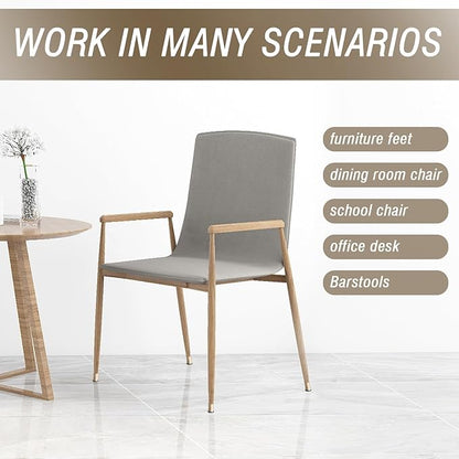 BUMACO Chair Leg Floor Protectors Chair Leg Protectors for Hardwood Floors Silicone Pads Covers to Protect Floors (Clear-20 Pcs, Universal XS 0.5"-0.9")