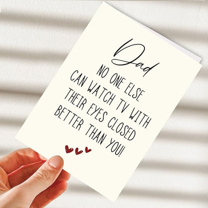 Hqulpr-Funny Birthday Cards For Dad, Birthday Cards For Men Funny Unique, Funny Fathers Dad Card, Birthday Card For Dad Funny, Birthday Cards For Dad From Daughter, Son