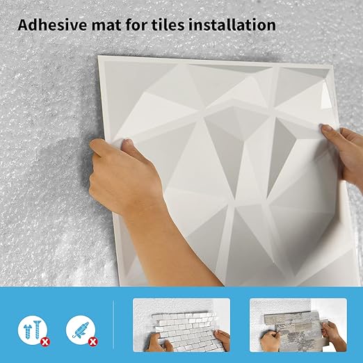 Art3d 12in.X 360in. Double-Sided Tape Sheet for Crafts, Arts, DIY Projects, Reinforcing Sticky Adhesive for Peel and Stick Tiles, Damage-Free, Residue-Free