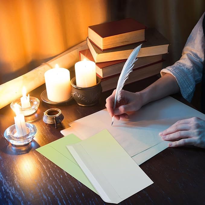 500 Pcs Colorful #10 Business Envelopes Adhesive Standard Envelopes Colored Envelopes for Office Check Invoices Letters Letterhead Invitations Announcements 4-1/8 x 9-1/2'' Assorted 10 Colors (Pastel)