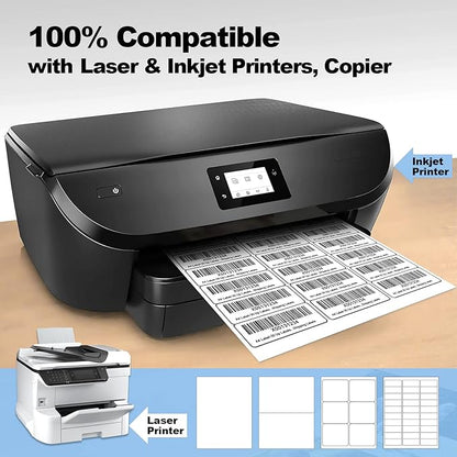 3000 Labels 30-up 1" x2-5/8 Shipping Address Barcode Labels for Laser & Inkjet Printers, Risepekt 100 Sheets 30 Up Labels 1x2.625 on US Letter, 30 per Sheet Return Address Labels, 30 per Page Labels