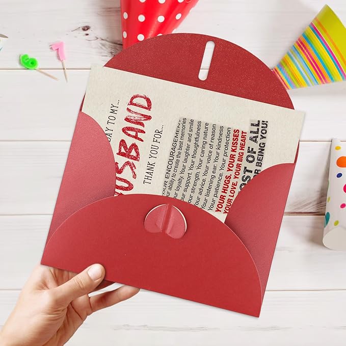 Birthday Card Gift for Husband - Romantic Husbands Birthday Card from Wife,Best Birthday Gifts for Husband,Happy Birthday To My Husbands