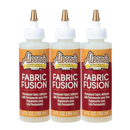Aleene's Fabric Fusion Permanent Fabric Adhesive 3-Pack, 4 oz.