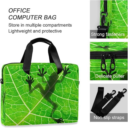 Frog Laptop Messenger Bag Case Sleeve Briefcase for Men Women
