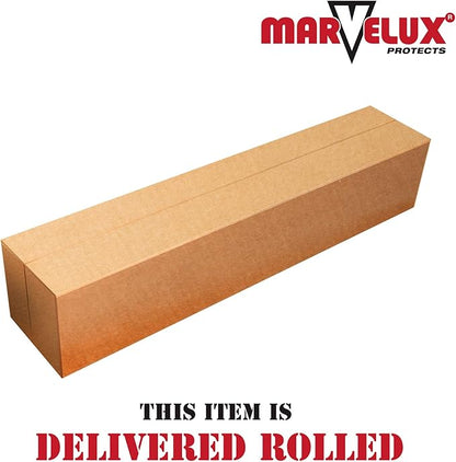 Marvelux Office Chair Mat for Low Pile Carpets 36" x 48”, Clear Vinyl Protector Mat for Under Desks, Rectangular PVC Carpeted Floor Mat for Gaming Chairs and Computer Desks