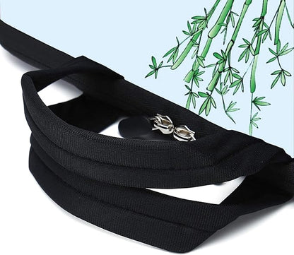 11.6 12 12.1 Inch Laptop Carrying Bag Protective Chromebook Case Pouch Netbook Notebook Ultrabook Bag Tablet Sleeve Cover Travel Briefcase with Handle For Men Women (panda)