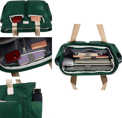 canvaslife Laptop Briefcase, Practical Waterproof Versatile Laptop Shoulder Messenger Bag (15 "-15.6" A-9)