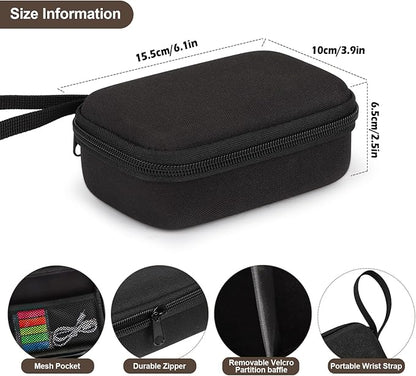 QYCHHJ Mini Printer Carrying Case for Phomemo T02/Memoking/HUIJUTCHEN Mini Sticker Printer, Portable Hard Travel Case for Label Maker, Thermal Printer Paper, Small