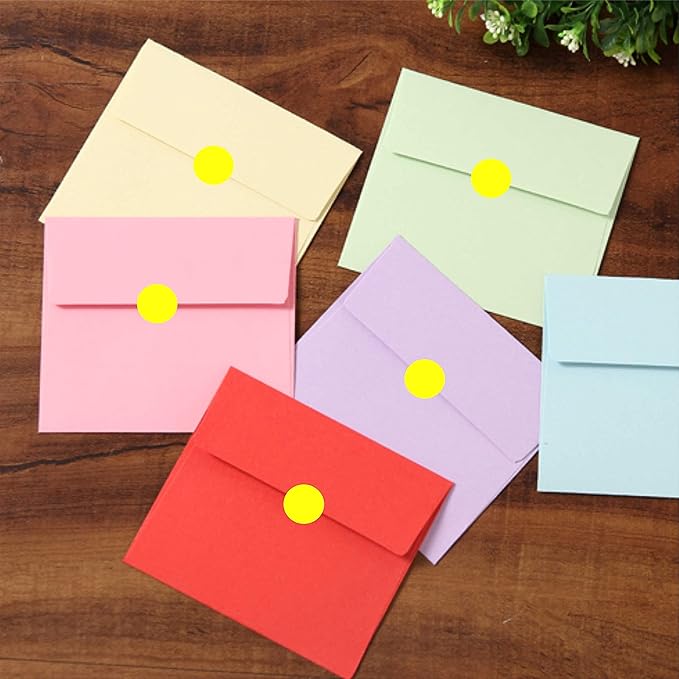 PARLAIM 3/4 Inch Roll Color Coding Labels 1000 per Roll Round Permanent Adhesive Color Coding Circle Dot Stickers for Classroom Office Home(Yellow)