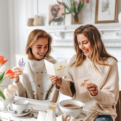 Blank Cards, 30 Pack Blank Greet Cards, Elegant Gold Foil Blank Note Cards with Envelopes, Blank Greeting Cards, Perfect Stationary Set For All Occasions, 5 Assorted Floral Designs