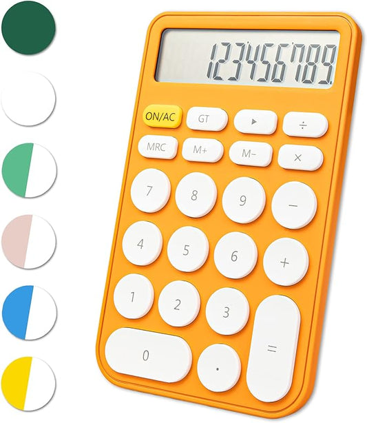 VEWINGL Standard Calculator 12 Digit,Desktop Large Display and Buttons,Calculator with Large LCD Display for Office,School, Home & Business Use,Automatic Sleep,with Battery