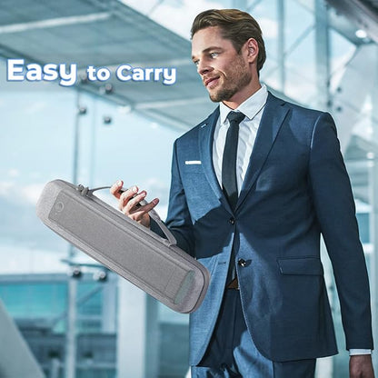 Odaro Portable Printer Storage Travel Carry Case, Compatible with M08F Letter, M08F A4, MT800 Thermal Printer, Compact and Lightweight, Waterproof and Shock Proof - Grey