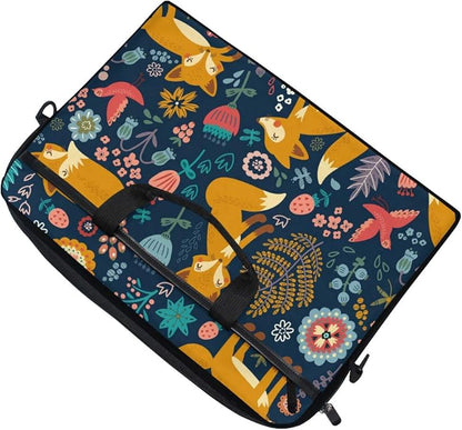XMCL Forest Fox Pattern Laptop Case Shoulder Bag Computer Notebook Briefcase Messenger Bag with Adjustable Shoulder Strap Fits 14-15.4 inch
