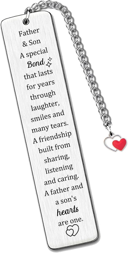 Daddy Bookmarks Fathers Day Appreciate Gift Man Bookmarker Father Son A Link Can Never Be Undone Birthday Present Dad Retirement Family Love Quotes Keepsakes Christmas Thanksgiving Book Accessory