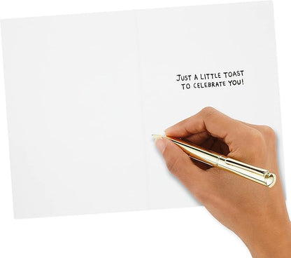 Hallmark Shoebox Pack of 2 Funny Birthday Cards (Toast and Goldfish)