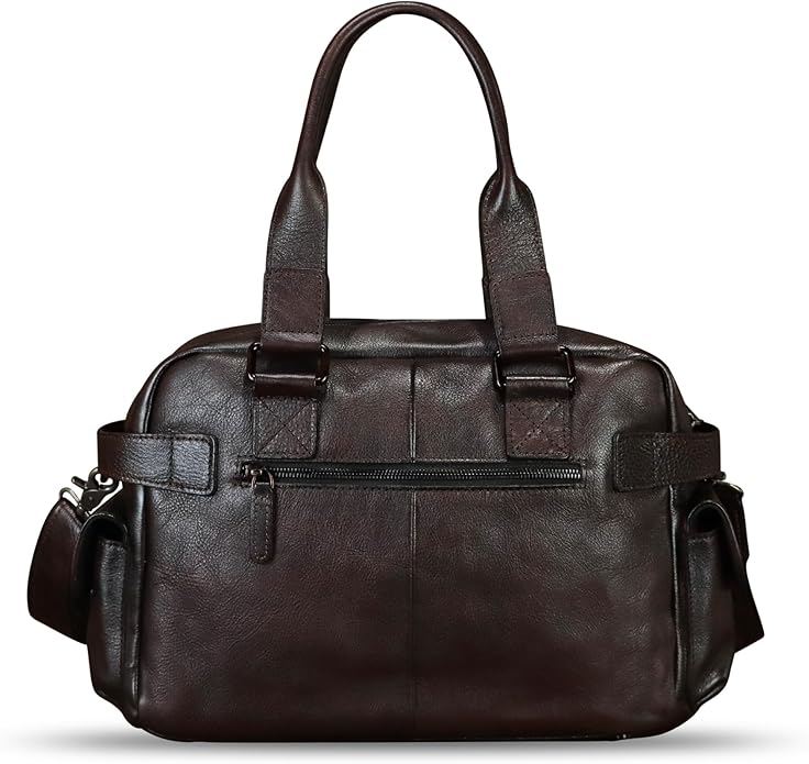 Genuine Leather Purses and Handbags for Men and Women Vintage Real Leather Messenger Bag Shoulder Briefcase Satchel Purse
