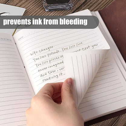 Leather Journal Notebook, 6x8 Inches Leather Bound Journal Vintage Notebook Personal Journal for Writing