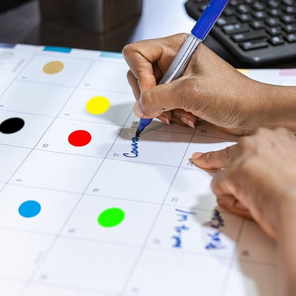 1200 Pieces 0.75 Inch Round Color Coding Label Garage Sale Stickers Yard Sale Price Stickers Permanent Adhesive Dots Stickers,Easily Writable with Perforation Line (Fluorescent Yellow)