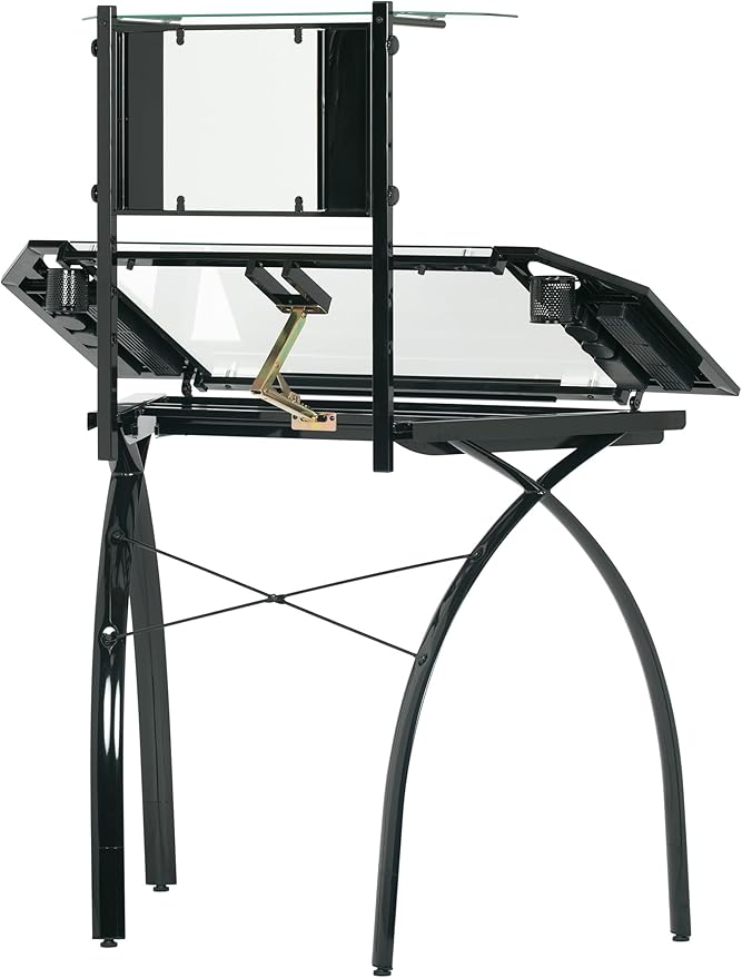 Studio Designs Futura Tower in Black with Clear Glass